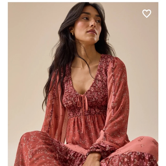 Floral Long Sleeve Maxi Dress - Picture 1 of 4